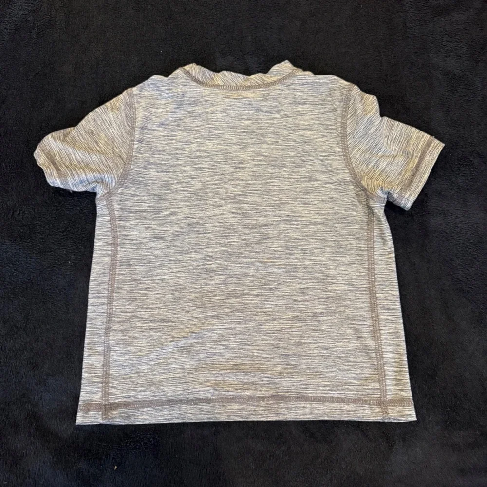 Hanna Andersson Boys Blue Space Dye Shark Graphic Rash Guard Swim‎ Shirt 3T